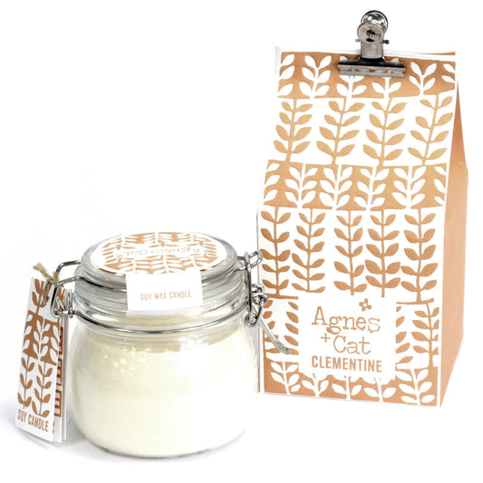 Agnes + Cat Kilner Jar Candle - Clementine by AW Dropship UK