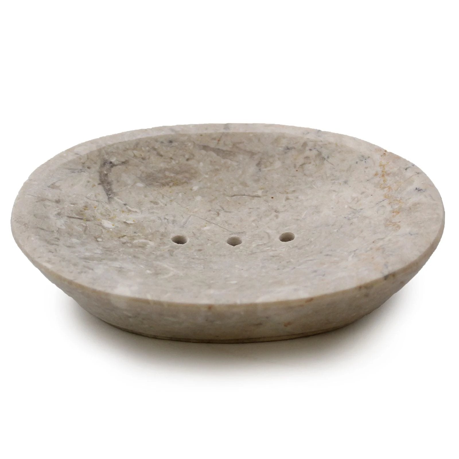 Classic Oval Cream Marble Soap Dish by AW Dropship UK