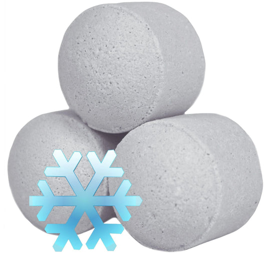 1.3kg Box Of Chill Pills Mini Bath Bombs White Christmas Edition For Festive Relaxation At Home by AW Dropship UK