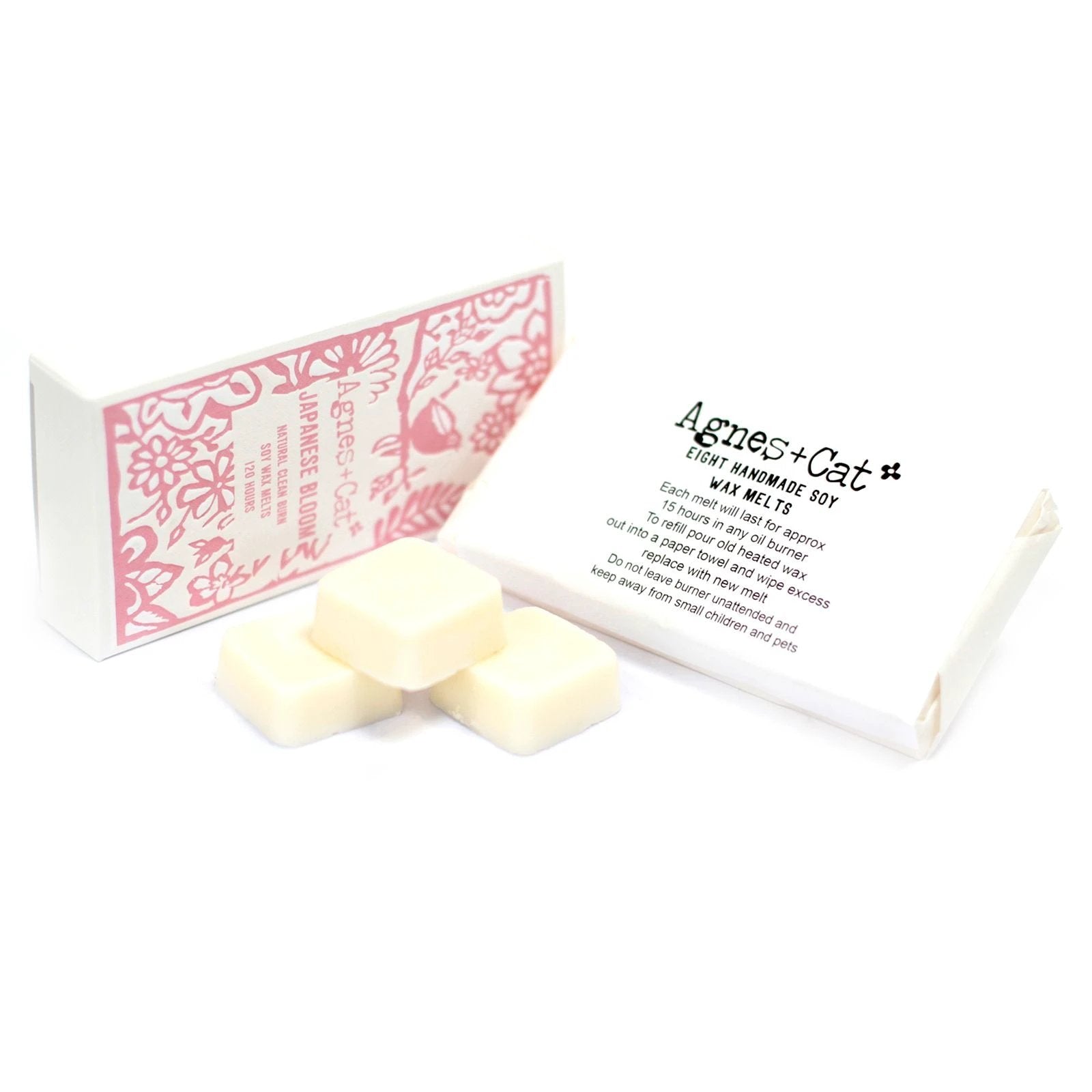 Agnes + Cat Box of 8 Wax Melts - Japanese Bloom by AW Dropship UK