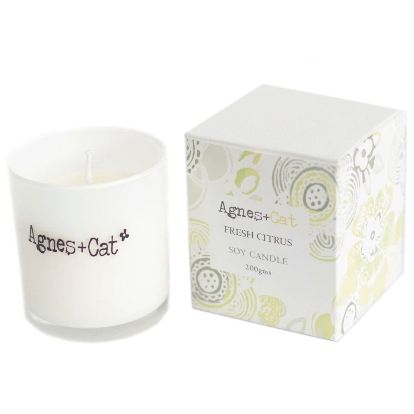 Agnes + Cat Votive Candle - Fresh Citrus by AW Dropship UK