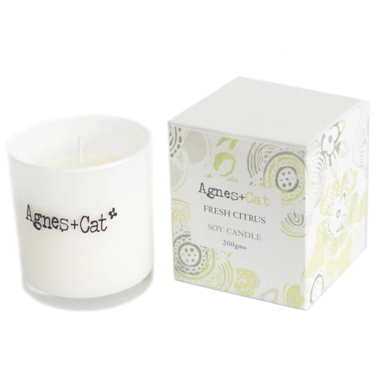 Agnes + Cat Votive Candle - Fresh Citrus by AW Dropship UK