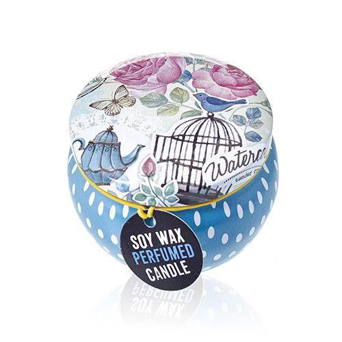 Art Tin Candle - Assorted Design - Parisian Weekend - Peonies by AW Dropship UK
