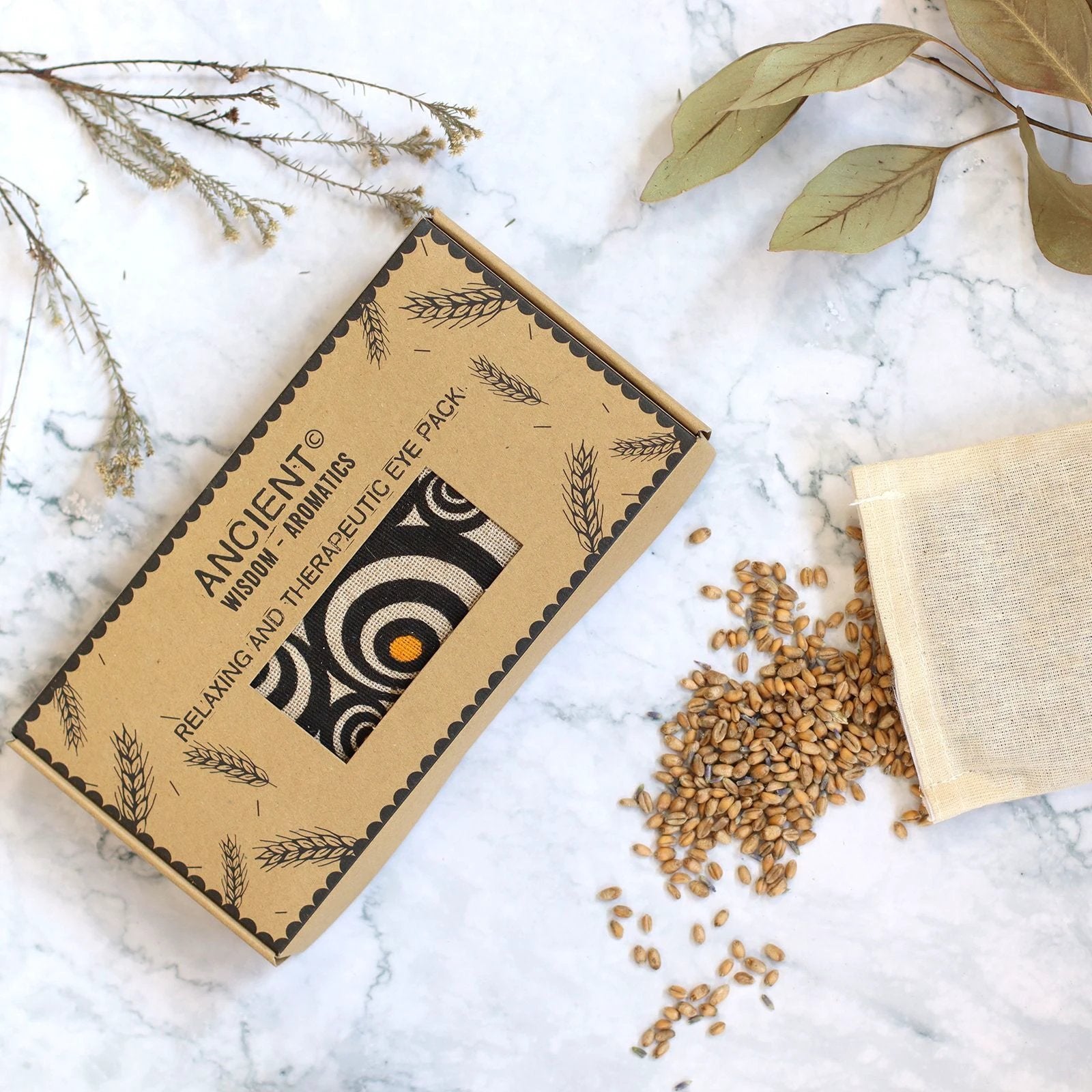 Lavender Natural Cotton and Juco Eye Pillow in Gift Box - Illusion by AW Dropship UK