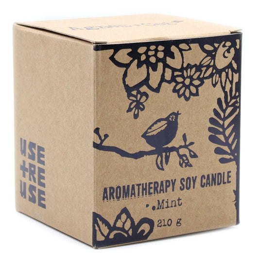Agnes + Cat Herb Garden Candles - Mint by AW Dropship UK