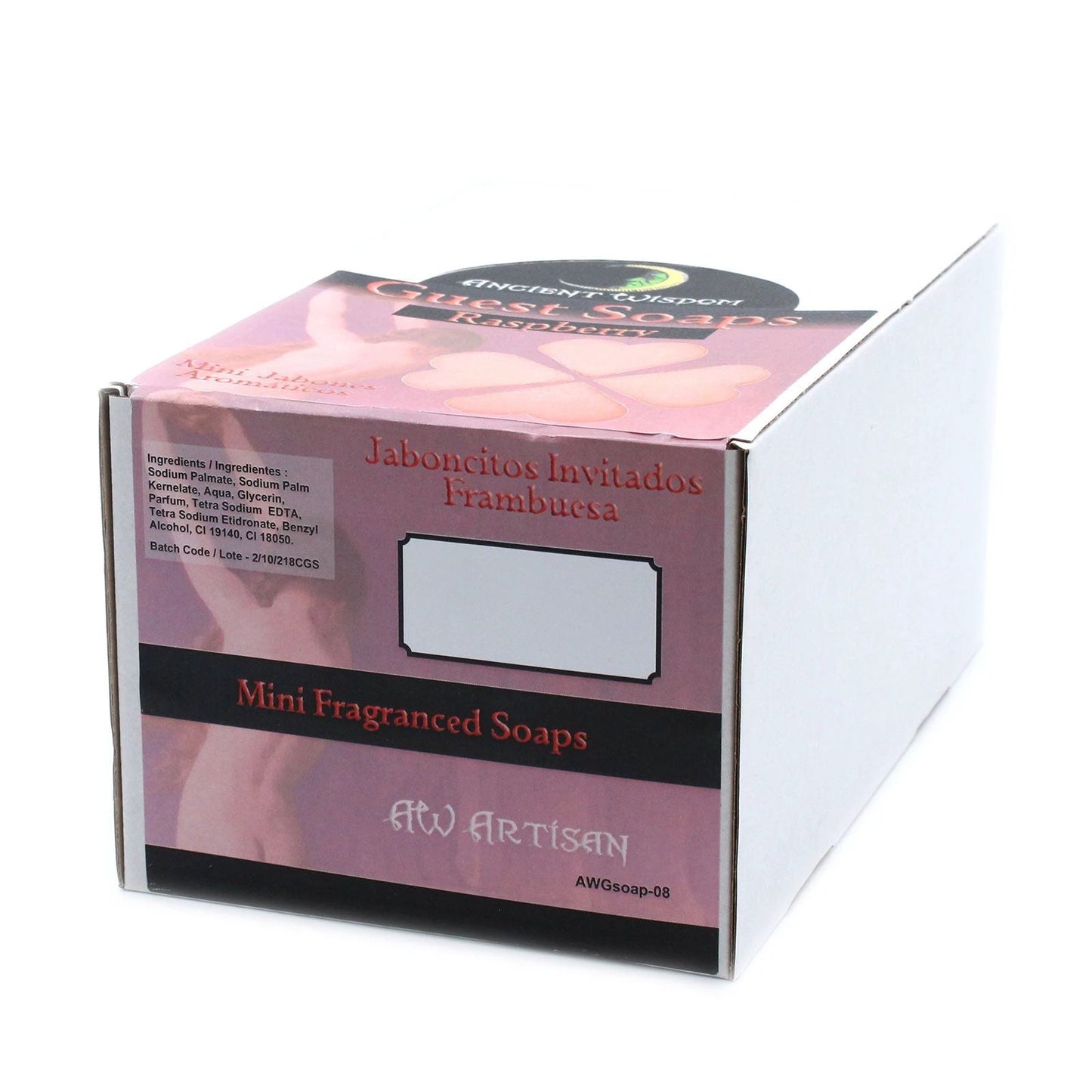 Heart Guest Soap - Raspberry by AW Dropship UK