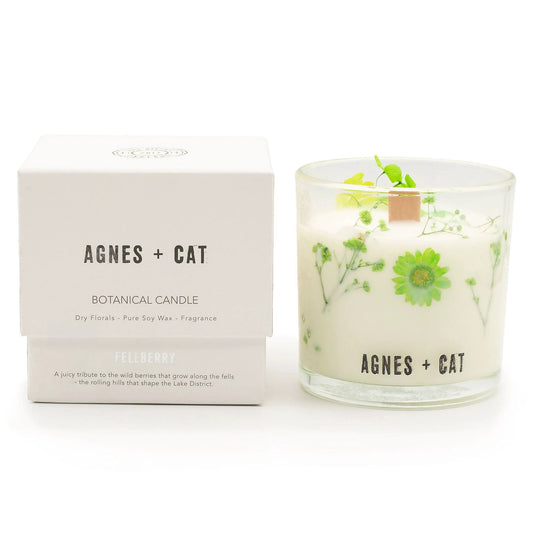 Agnes + Cat Botanical Soy Wax Candle - Fellberry by AW Dropship UK