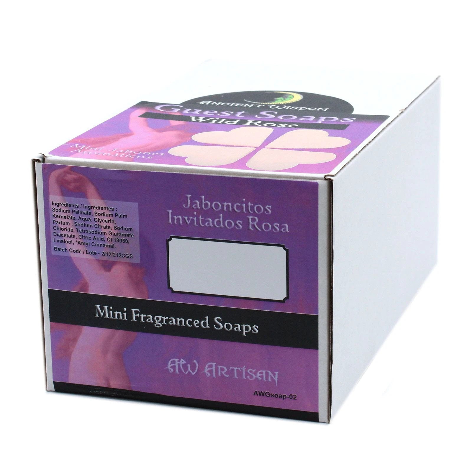 Heart Guest Soap - Wild Rose by AW Dropship UK