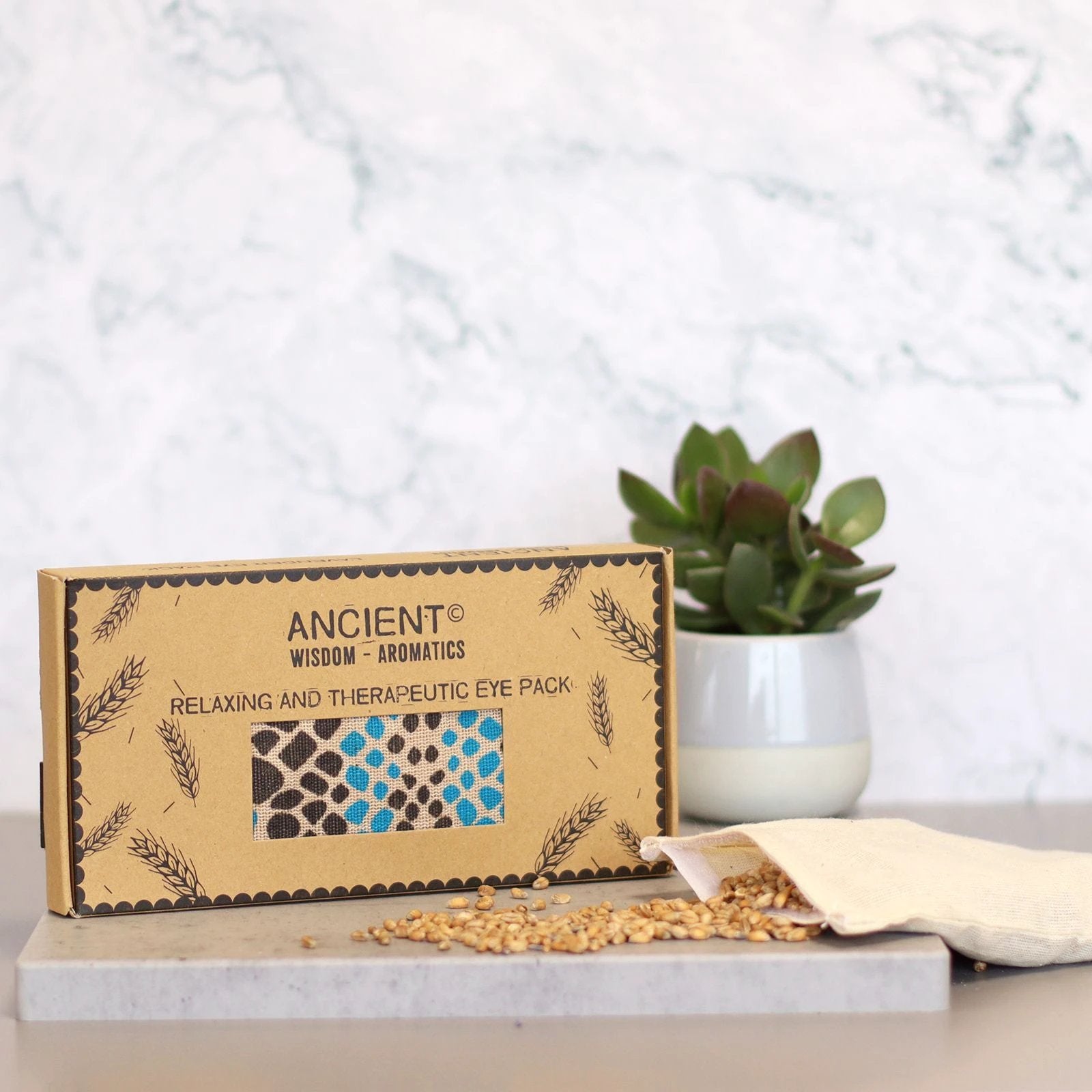 Lavender Natural Cotton and Juco Eye Pillow in Gift Box - Blue Viper by AW Dropship UK