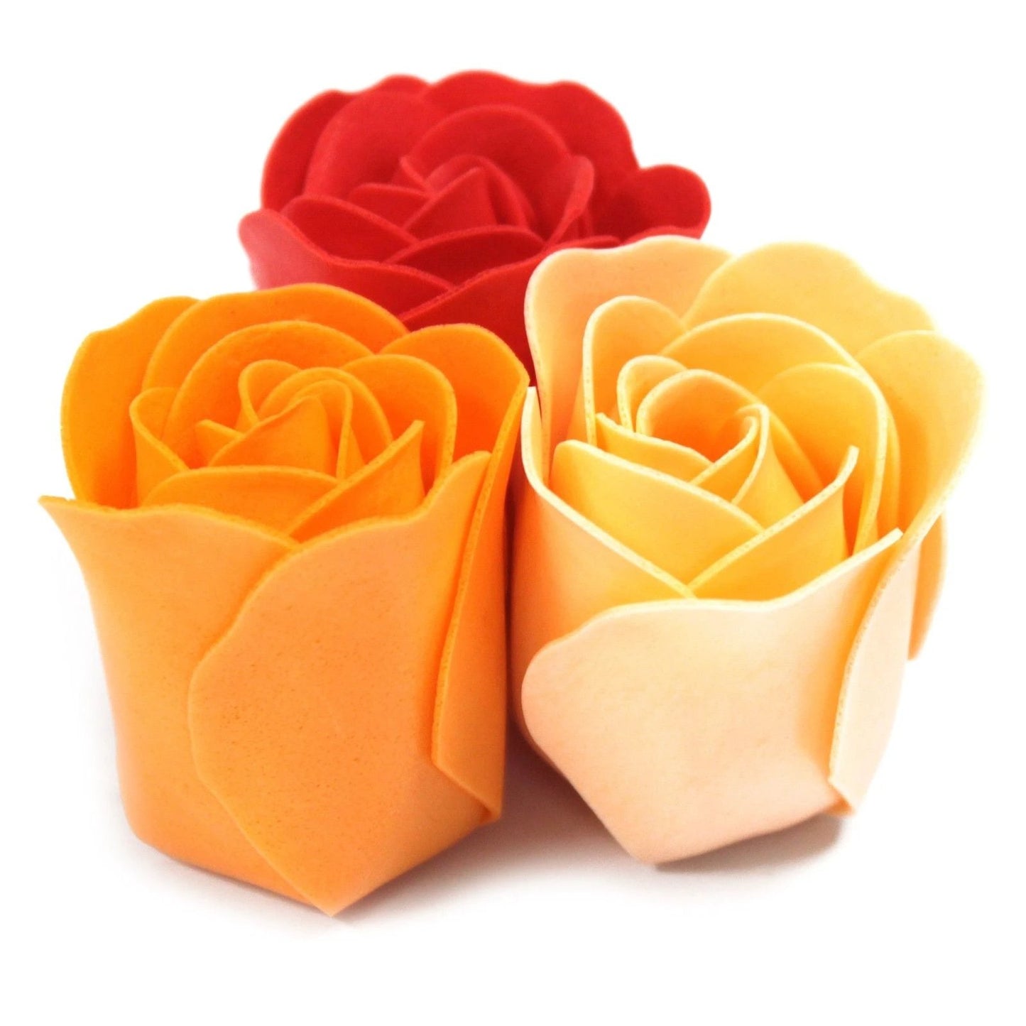 Set of 9 Soap Flower Box - Peach Roses by AW Dropship UK