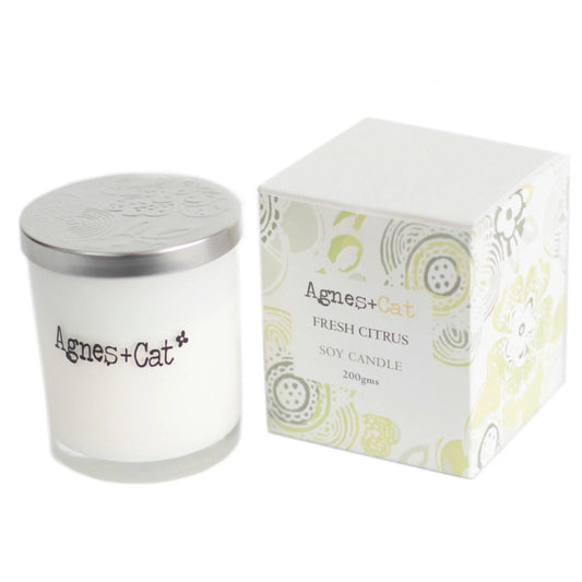 Agnes + Cat Votive Candle - Fresh Citrus by AW Dropship UK