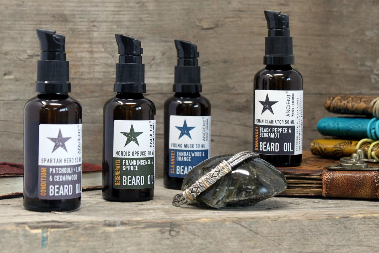 Roman Gladiator 50ml Beard Oil with Black Pepper and Bergamot Apricot and Argan Oils and Vitamin E by AW Dropship UK