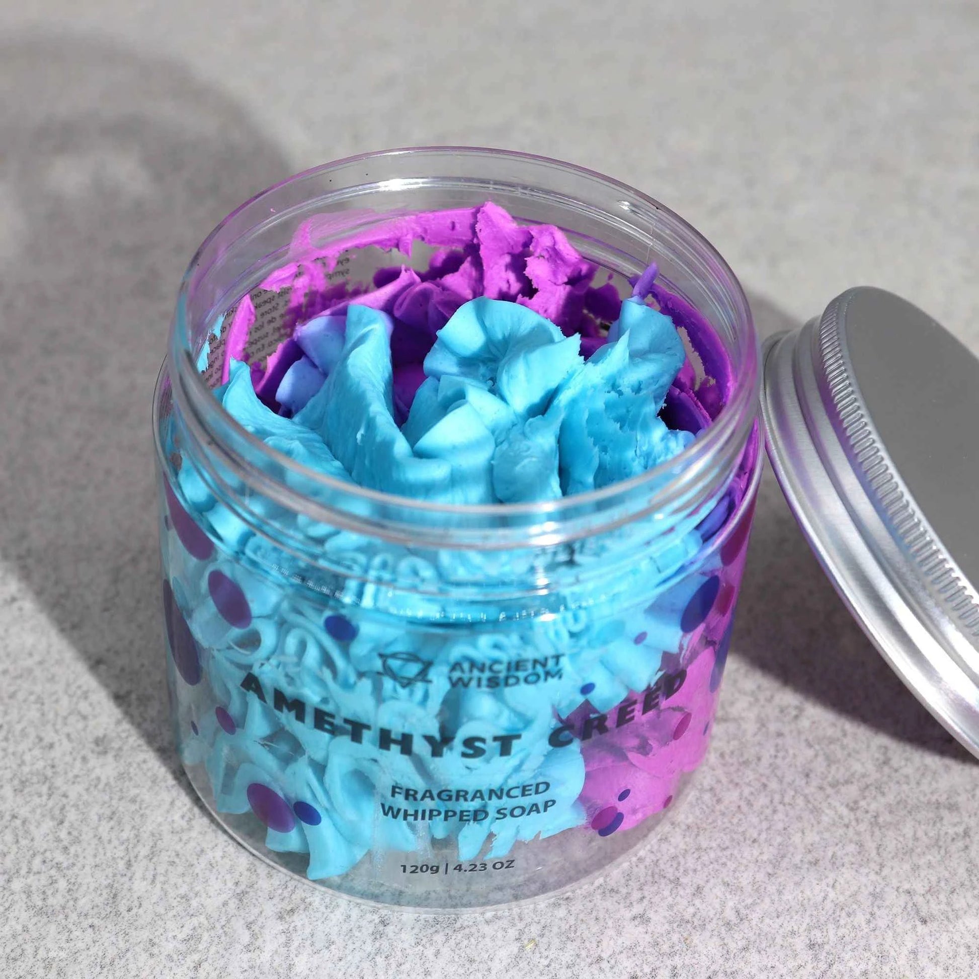 Amethyst Creed Whipped Cream Soap – Luxurious 120g