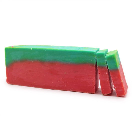 Watermelon Olive Oil Soap Loaf Handcrafted Cold Process Hydration For Soft Moisturised Skin by AW Dropship UK