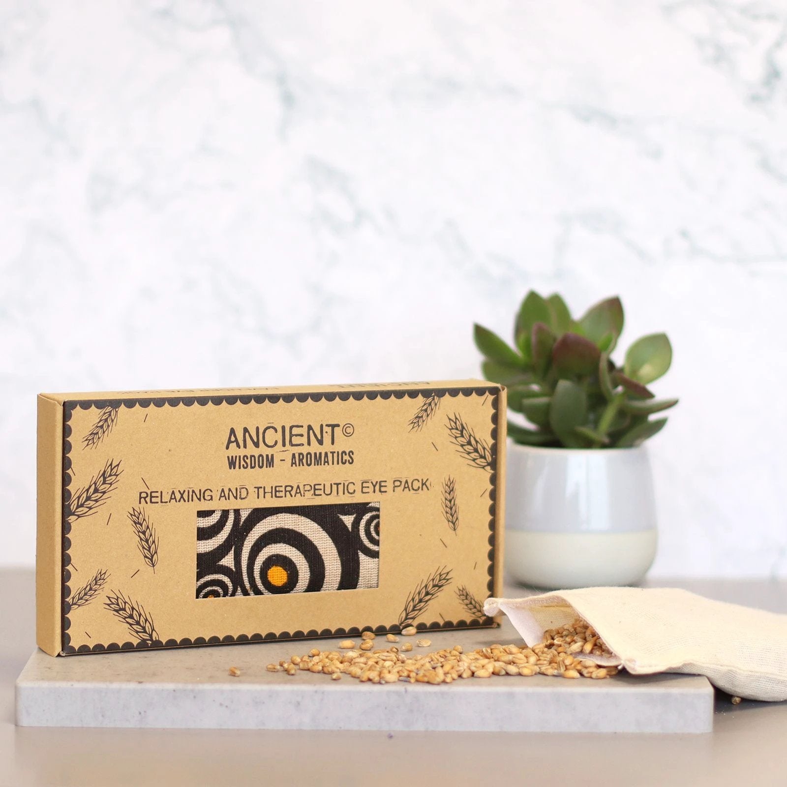 Lavender Natural Cotton and Juco Eye Pillow in Gift Box - Illusion by AW Dropship UK