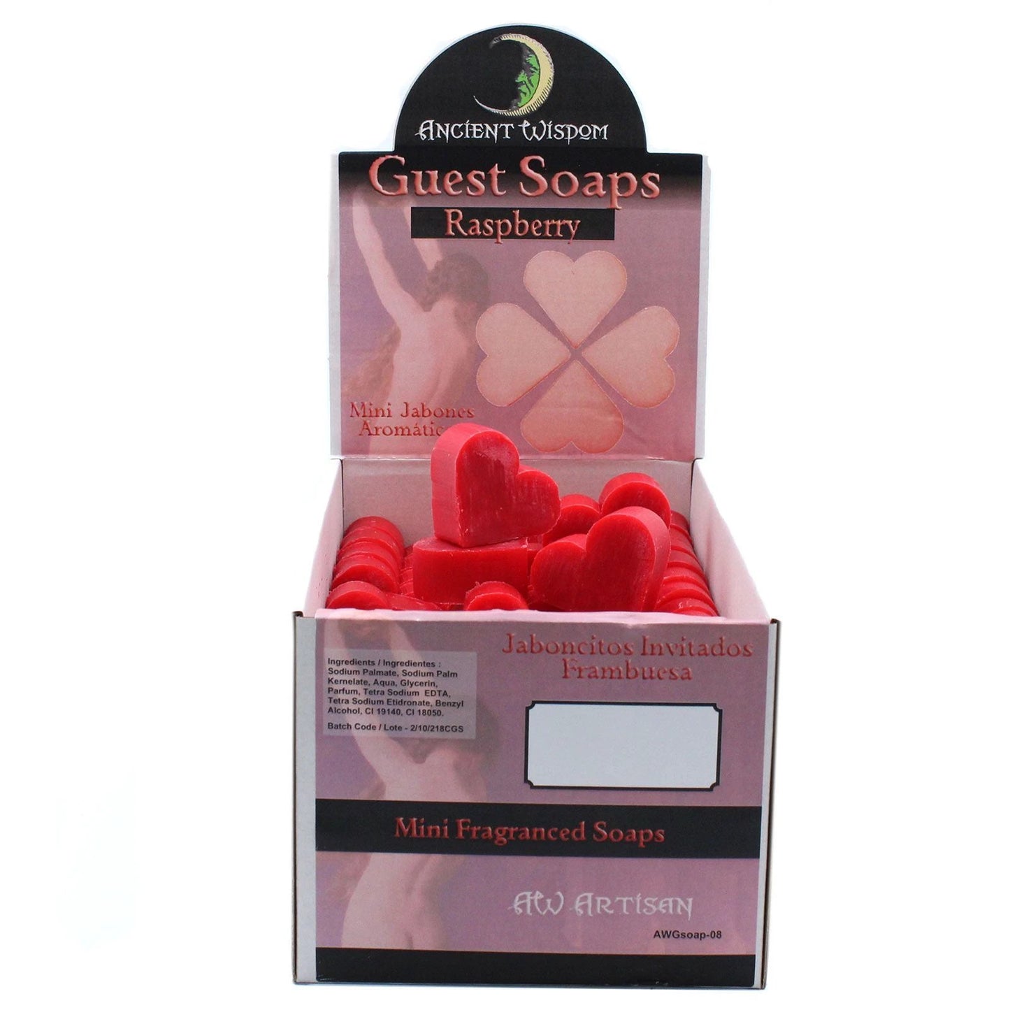 Heart Guest Soap - Raspberry by AW Dropship UK