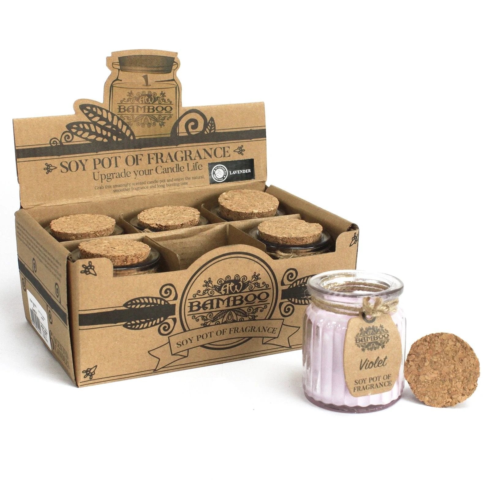 Violet Soy Pot of Fragrance Candles by AW Dropship UK
