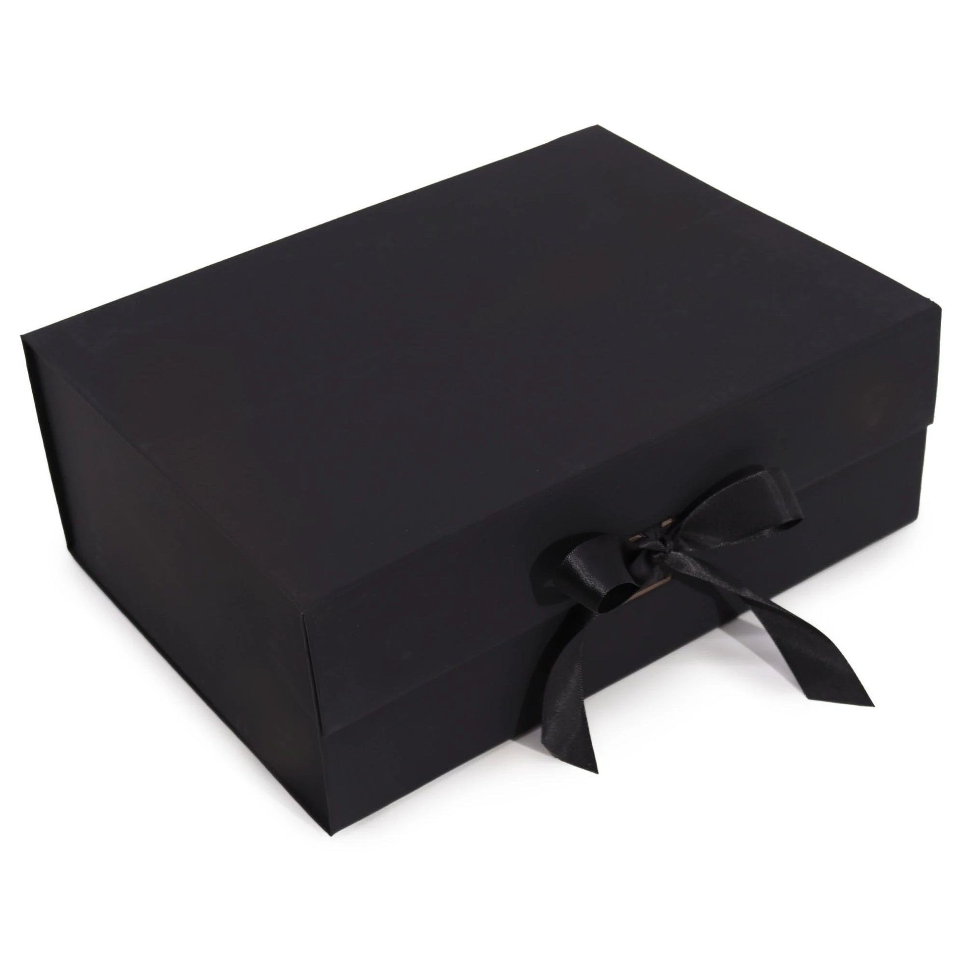 Flat Pack Gift Box - Extra Large (33x25x12cm) - Black by AW Dropship UK