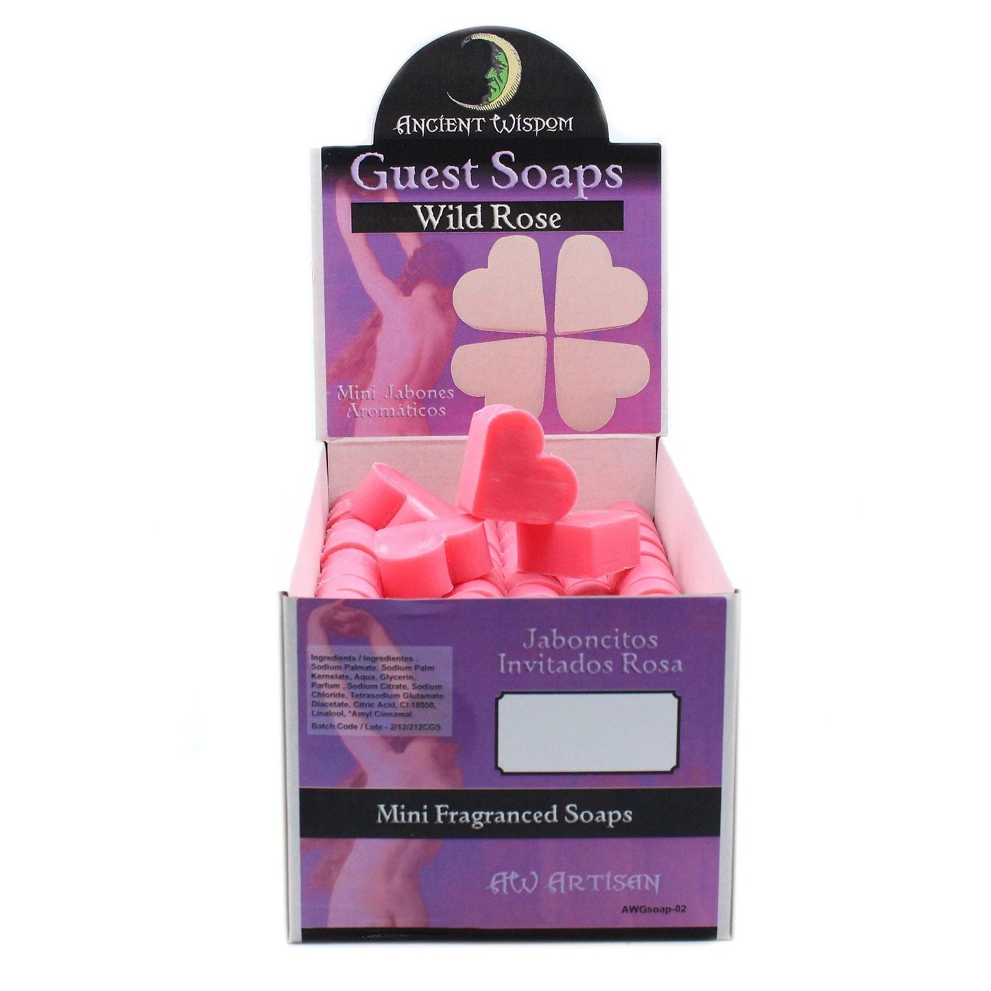 Heart Guest Soap - Wild Rose by AW Dropship UK