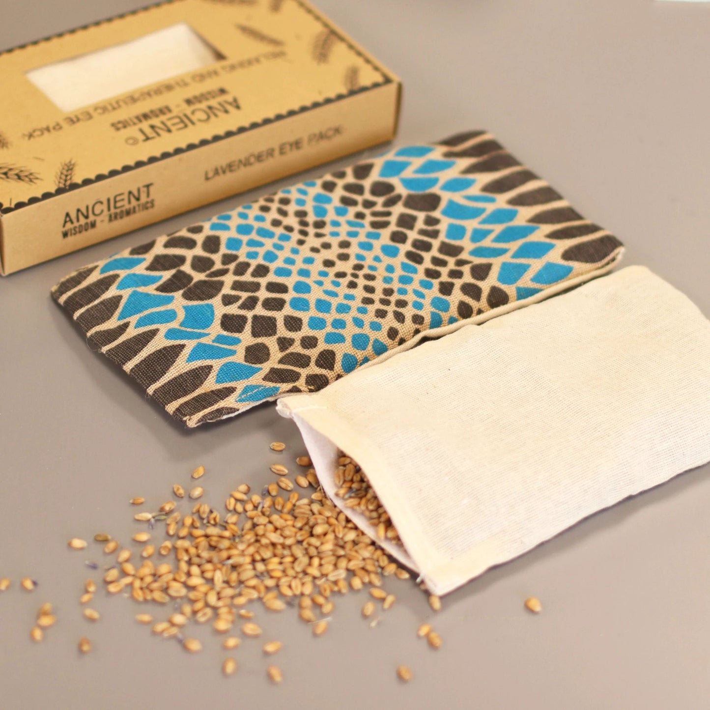 Lavender Natural Cotton and Juco Eye Pillow in Gift Box - Blue Viper by AW Dropship UK