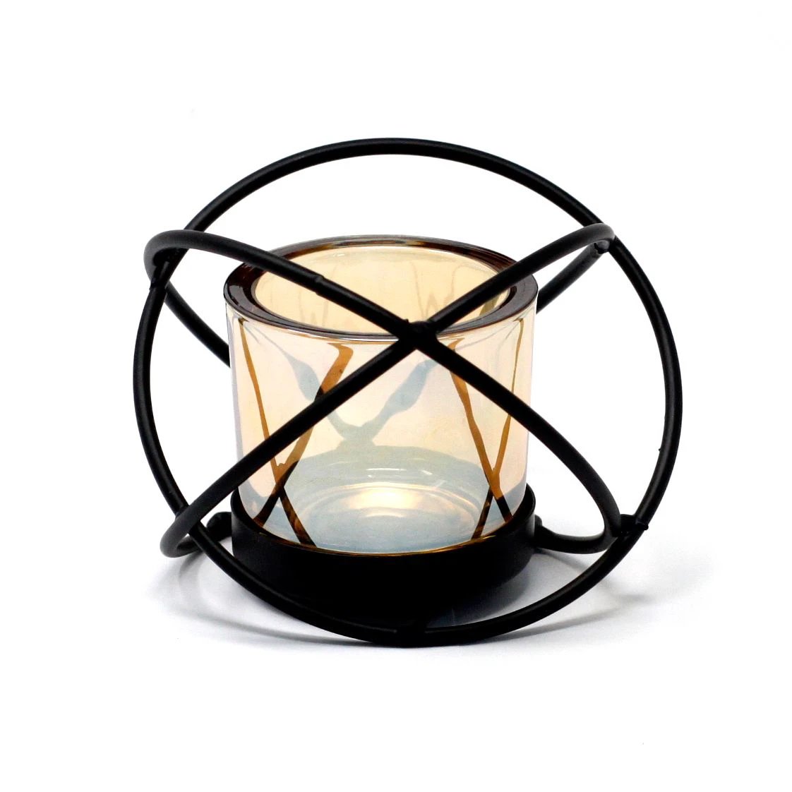 Centrepiece Iron Votive Candle Holder - 1 Cup Single Ball by AW Dropship UK