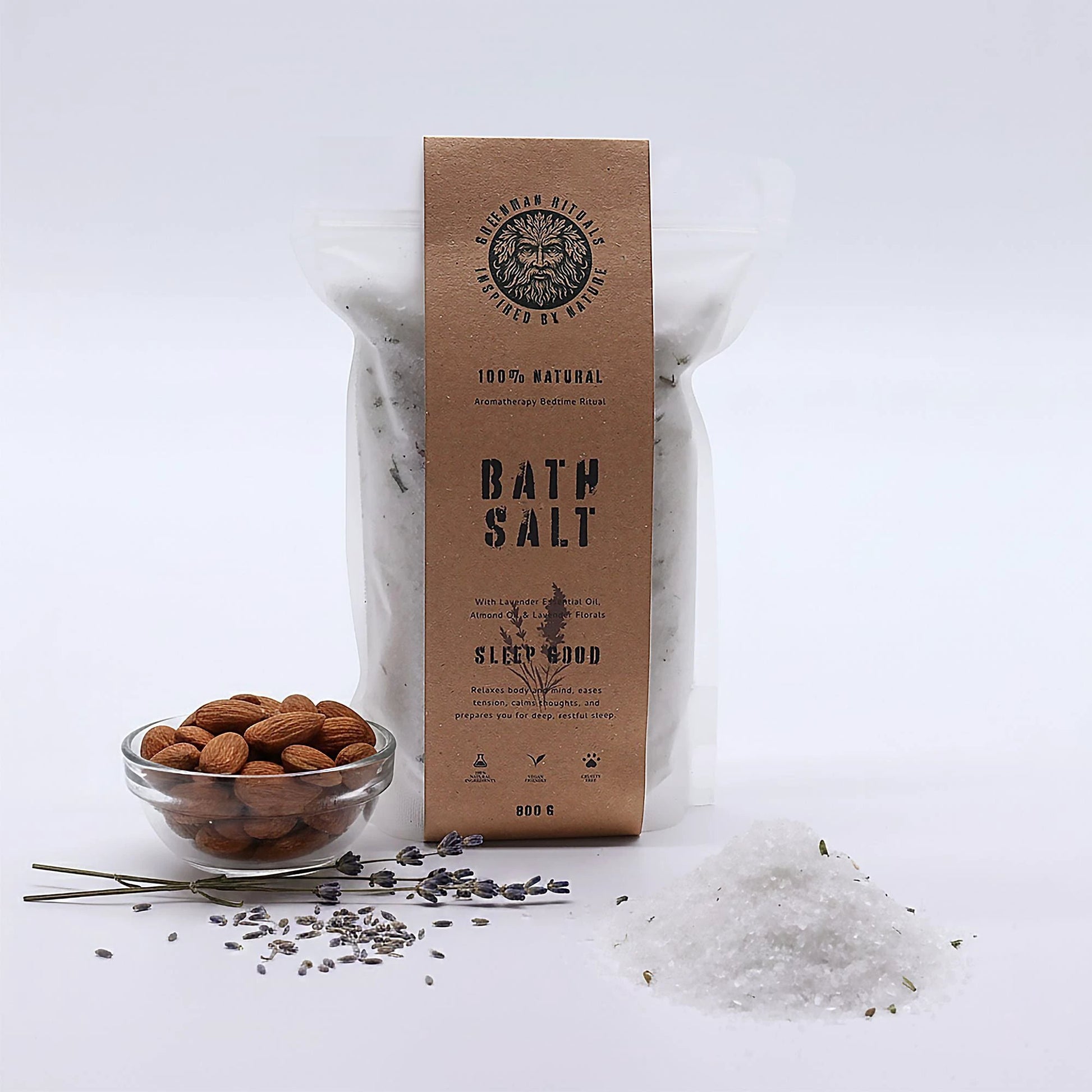 Greenman Rituals Lavender Aromatherapy Epsom Bath Salt – Sleep Good by AW Dropship UK
