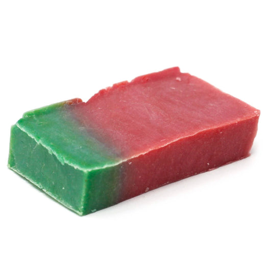 Watermelon And Olive Oil Soap Slice Handmade Cold Process 100g Moisturising Natural Bar by AW Dropship UK