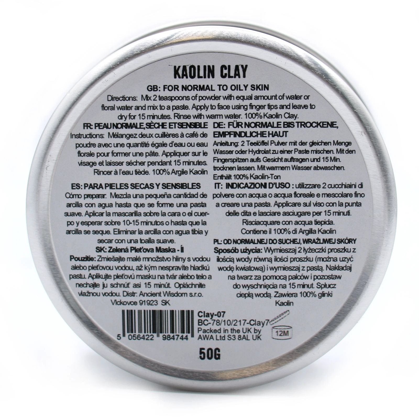 Kaolin Clay 50g by AW Dropship UK