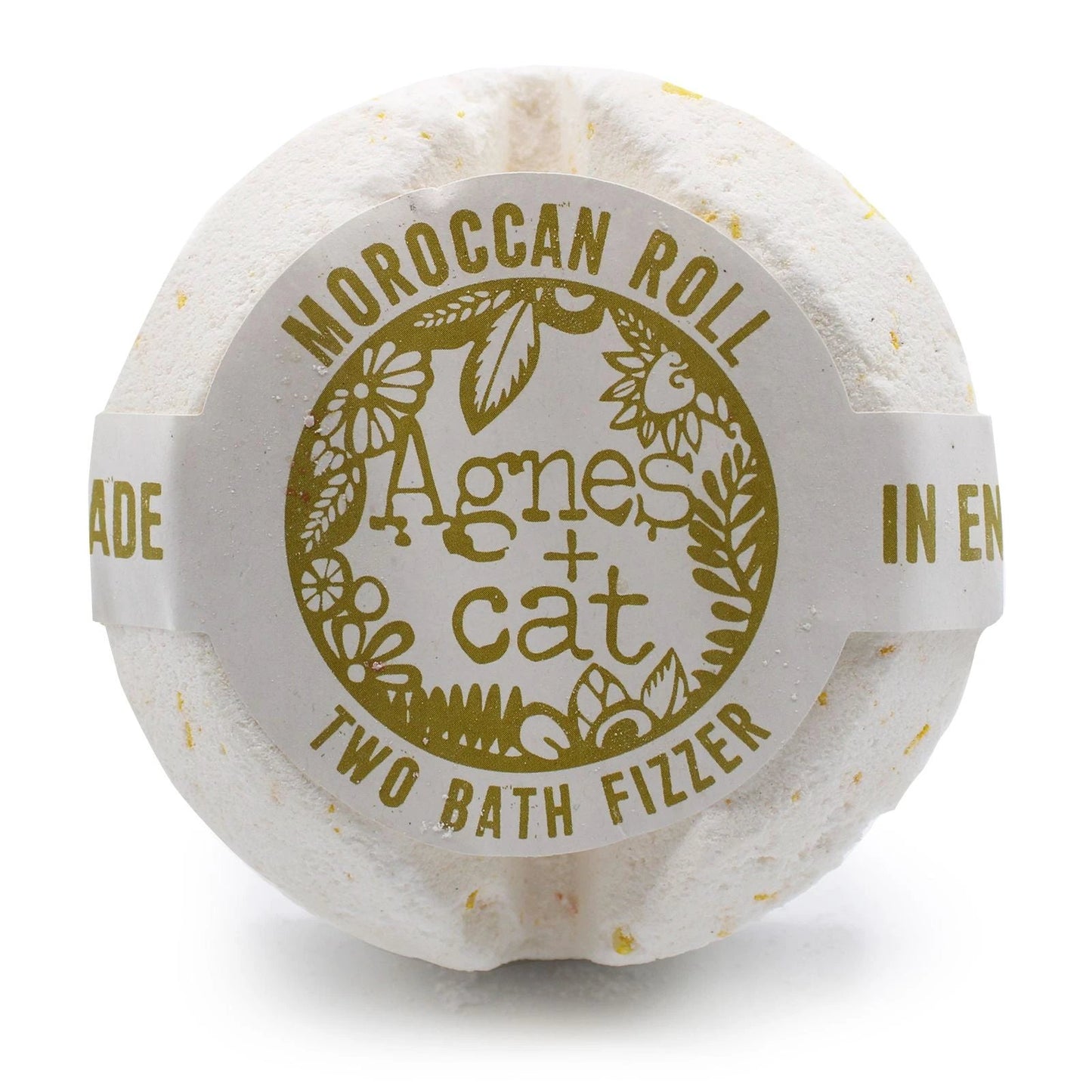 Agnes and Cat Bath Fizzer Moroccan Roll Handcrafted in Sheffield with Premium British Fragrance Oils by AW Dropship UK