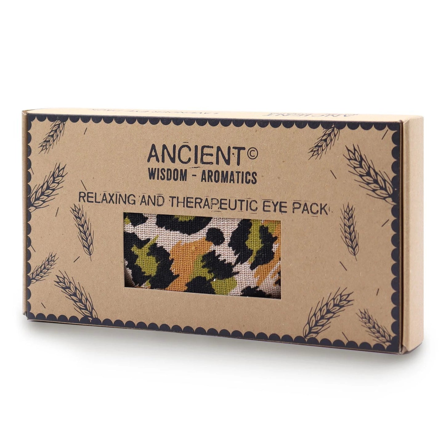 Lavender Natural Cotton and Juco Eye Pillow in Gift Box - Night Leopard by AW Dropship UK