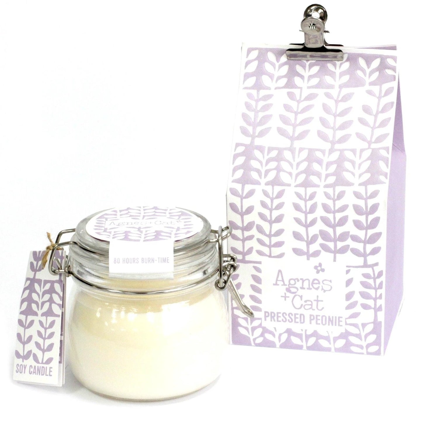Agnes + Cat Kilner Jar Candle - Pressed Peonies by AW Dropship UK