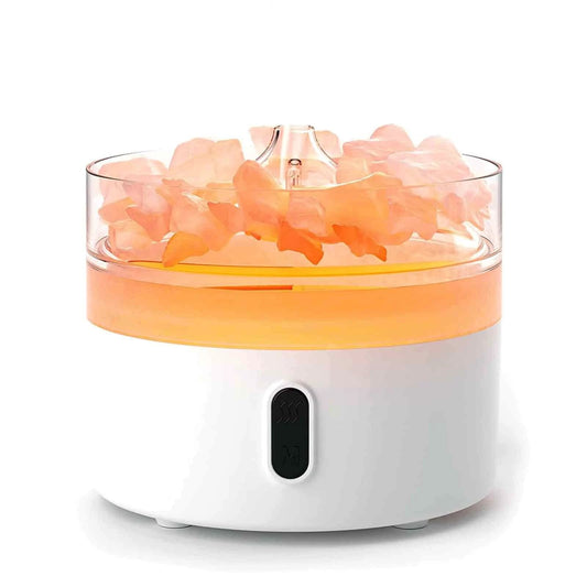 Himalayan Salt Aroma Diffuser - Night Light - USB-C - Flame Effect ( salt included) by AW Dropship UK