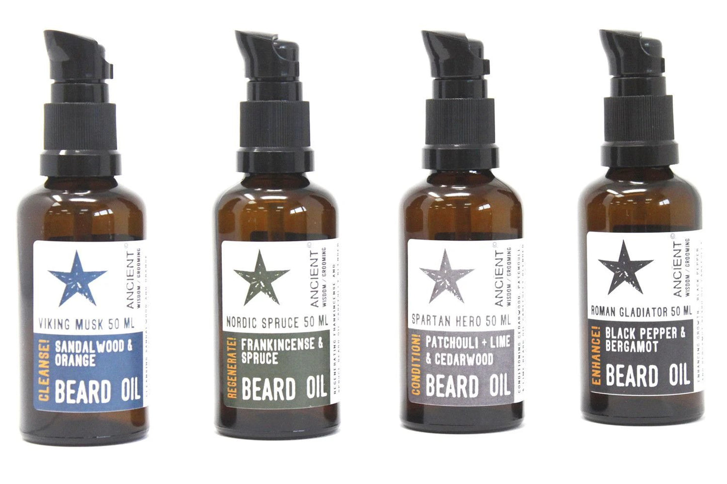 Roman Gladiator 50ml Beard Oil with Black Pepper and Bergamot Apricot and Argan Oils and Vitamin E by AW Dropship UK