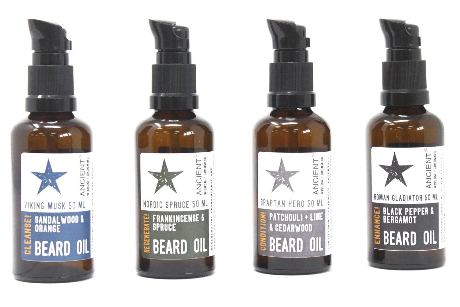 Roman Gladiator 50ml Beard Oil with Black Pepper and Bergamot Apricot and Argan Oils and Vitamin E by AW Dropship UK