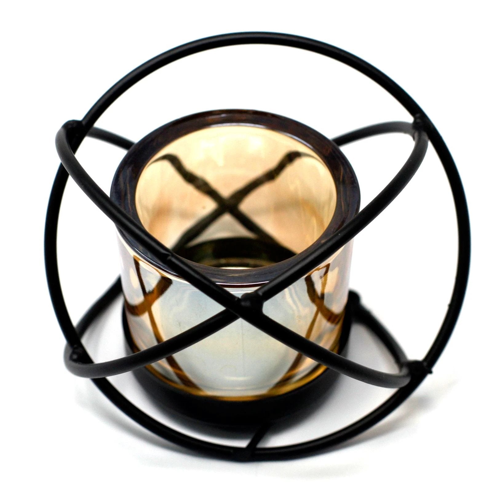 Centrepiece Iron Votive Candle Holder - 1 Cup Single Ball by AW Dropship UK