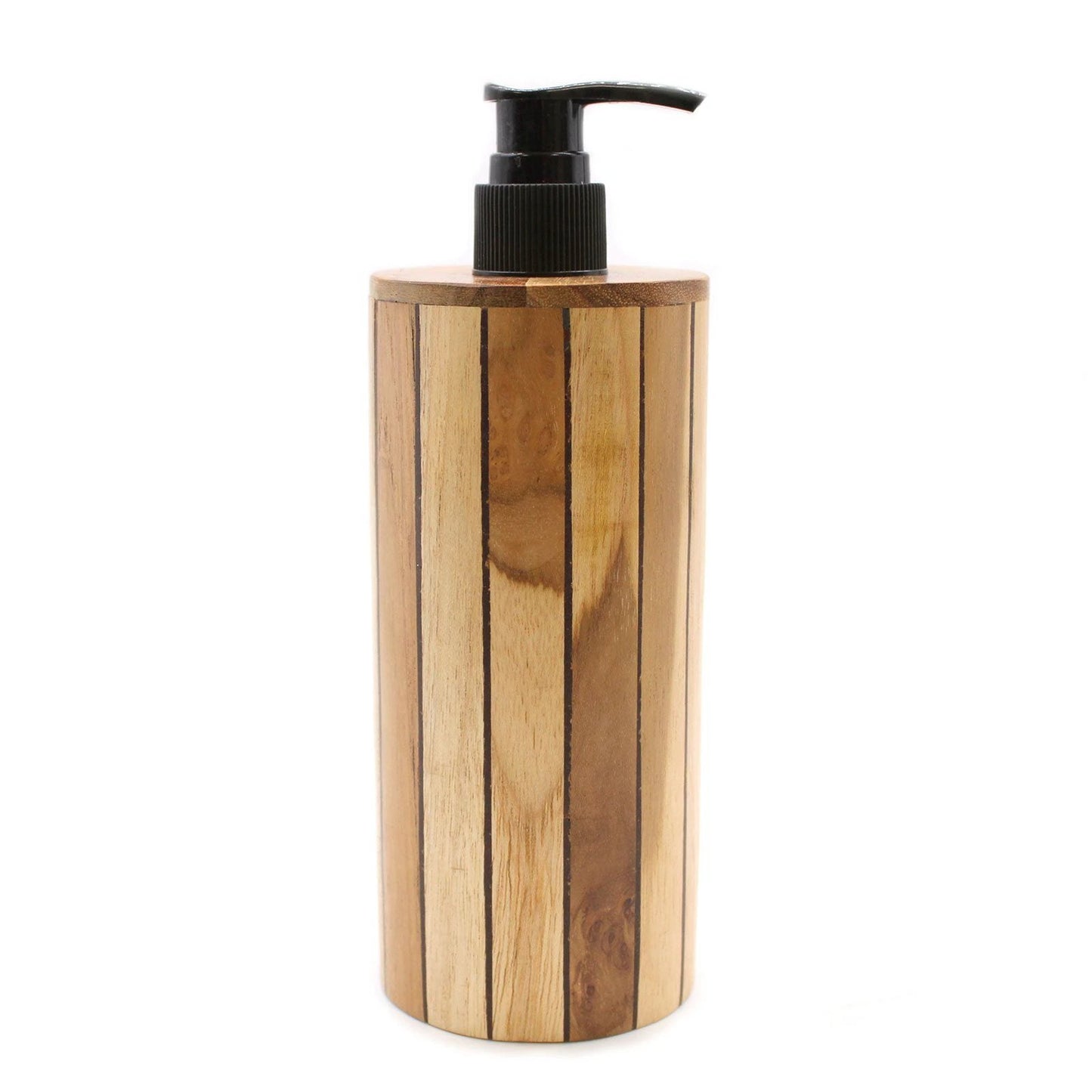 Natural Teakwood Soap Dispenser - Round by AW Dropship UK