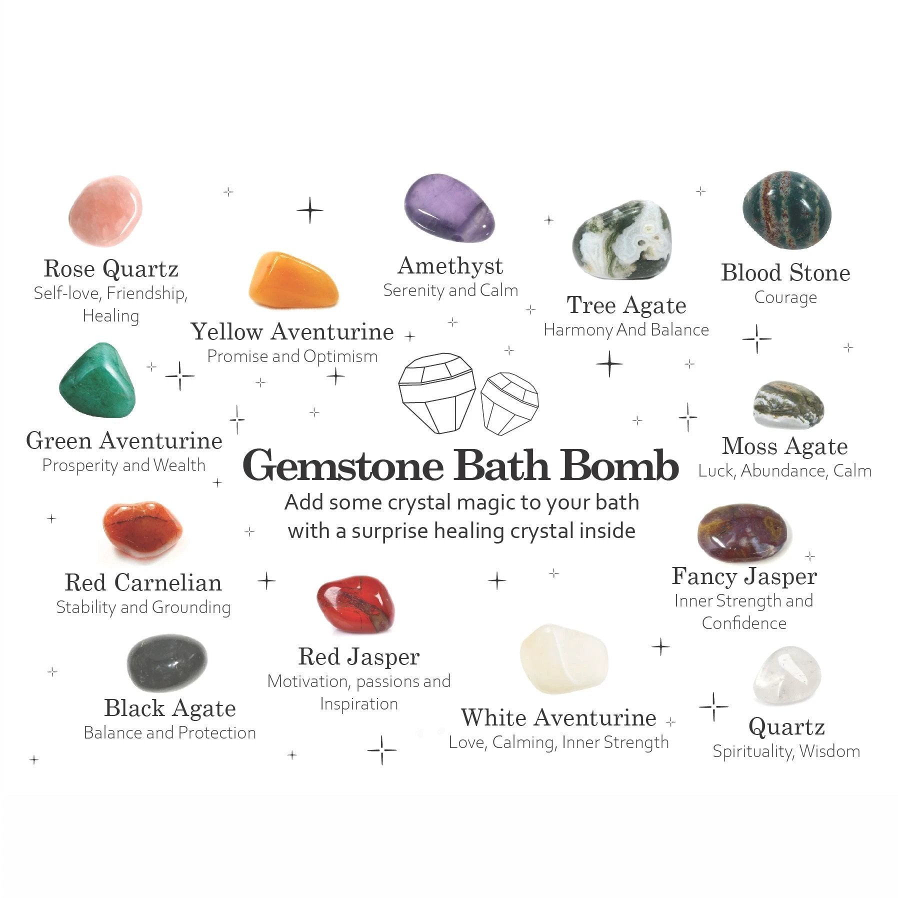 Gemstone Bath Bomb - Very Berry by AW Dropship UK