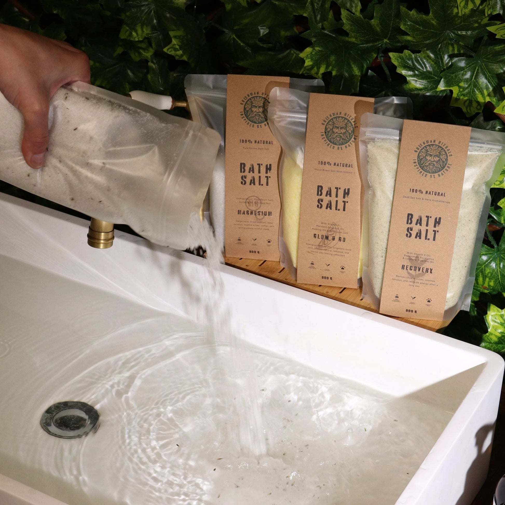 Greenman Rituals Lavender Aromatherapy Epsom Bath Salt – Sleep Good by AW Dropship UK
