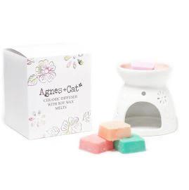 Wax Melter with Four Soy Wax Melts by AW Dropship UK