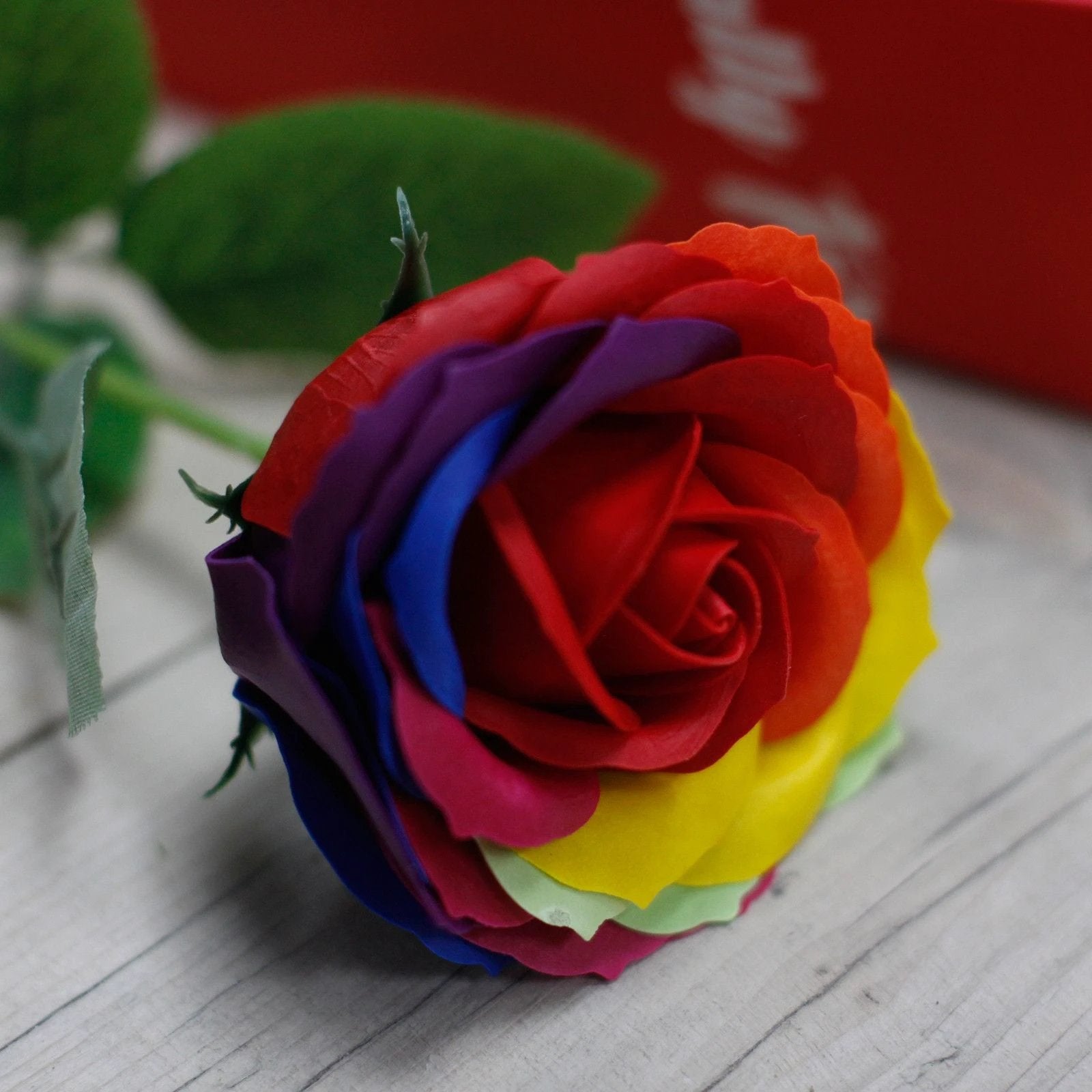 Luxury Soap Flower - Rainbow by AW Dropship UK