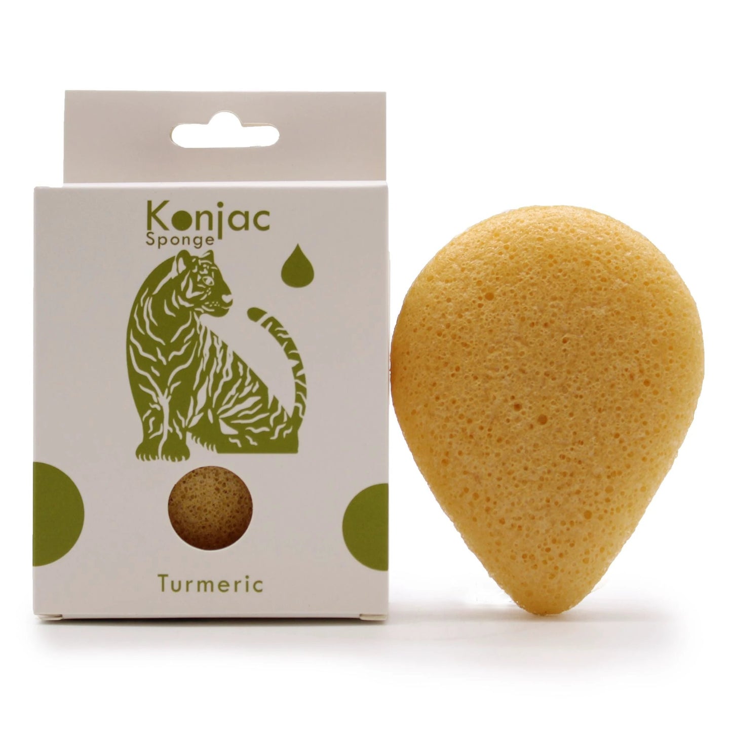 Teardrop Konjac Sponge - Turmeric - Anti-wrinkle by AW Dropship UK