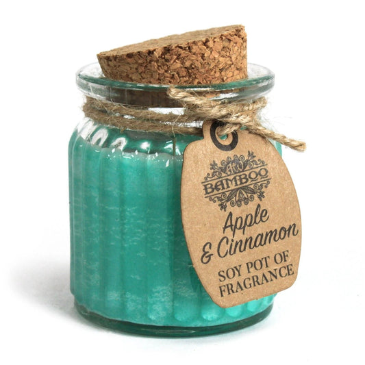 Apple & Cinnamon Soy Pot of Fragrance Candles by AW Dropship UK