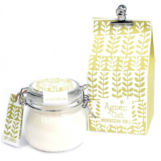 Agnes + Cat Kilner Jar Candle - Moroccan Roll by AW Dropship UK