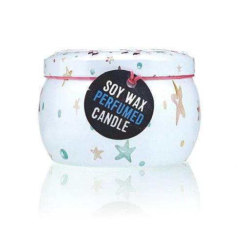 Art Tin Candle - Assorted Design - Unicorns - Moonstone by AW Dropship UK