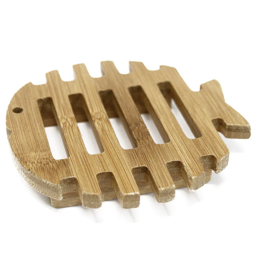 Hemu Wood Soap Dish - Fish by AW Dropship UK