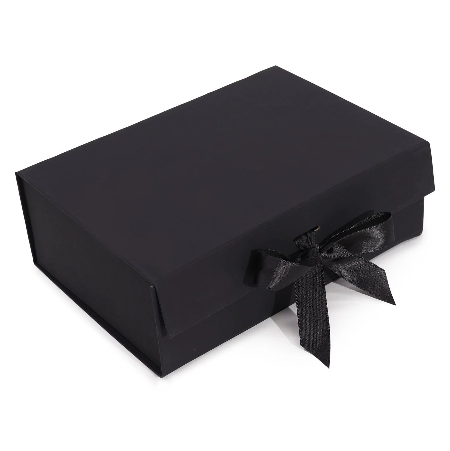 Flat Pack Gift Box - Large (28.2x20.2x9.2cm) - Black by AW Dropship UK