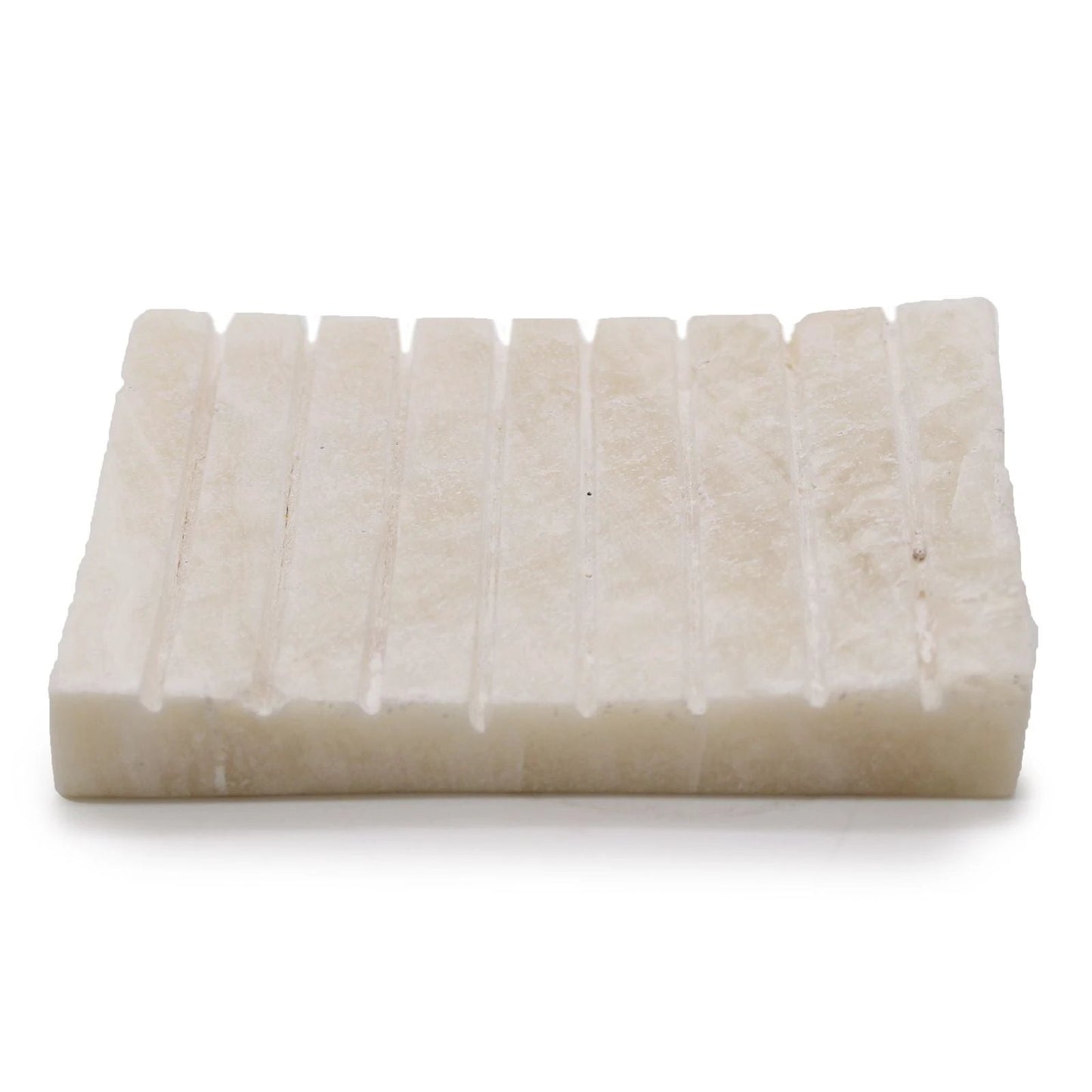 White Onxy Ridged Soap Dish by AW Dropship UK