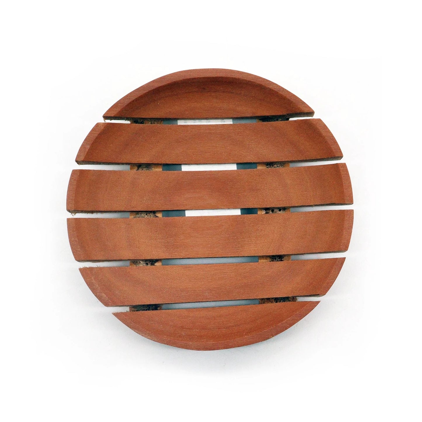 Classic Mahogany Soap Dish - Round by AW Dropship UK