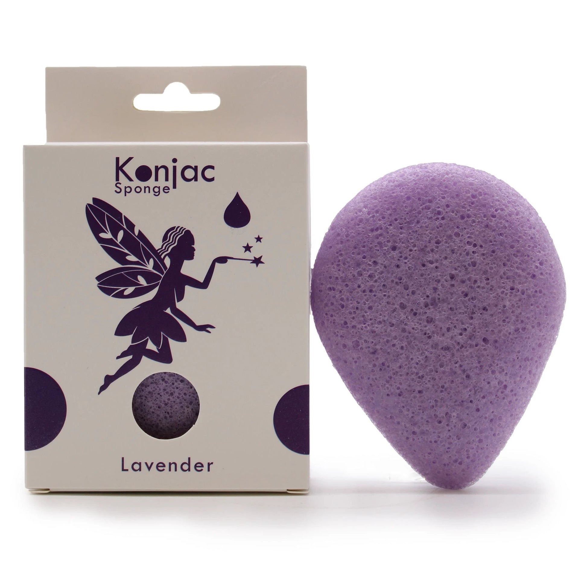 Teardrop Konjac Sponge - Lavender - Calming by AW Dropship UK