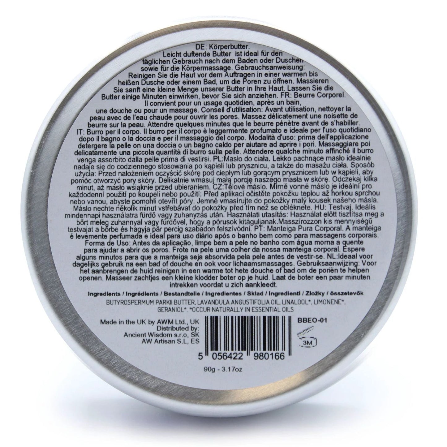Aromatherapy Shea Body Butter 90g - Lavender by AW Dropship UK
